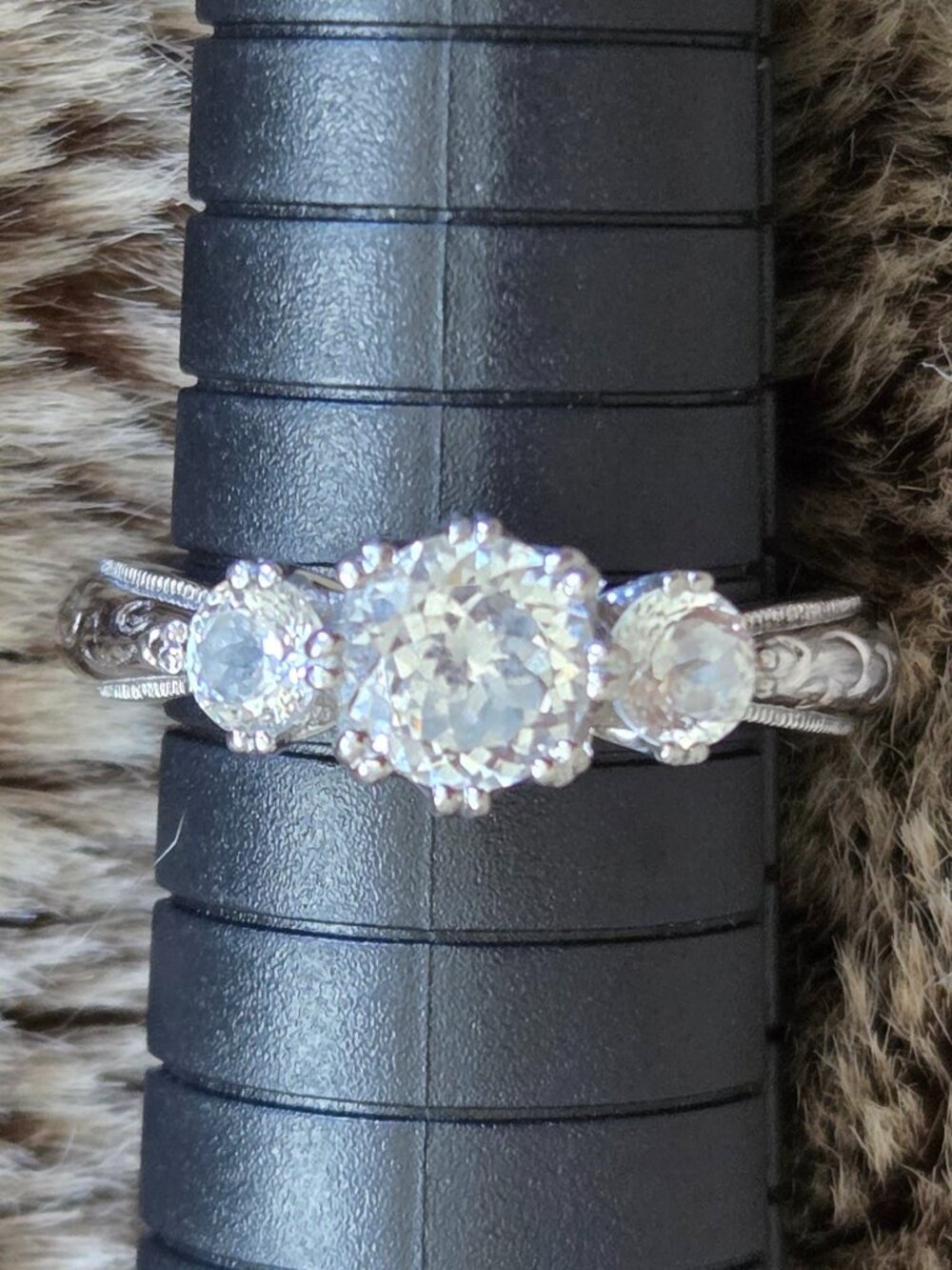 Tacori Triple Cubic Zirconia Sterling Silver Ring